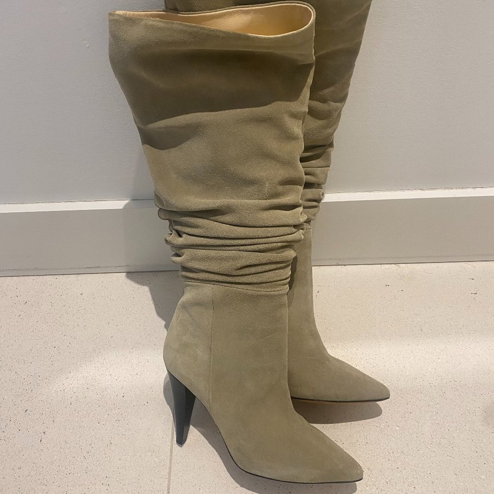 IRO Paris, women's suede slouch boots, size 39 (8/8.5)
